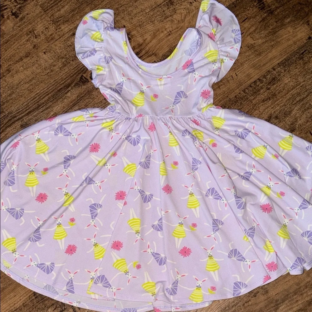 Floral Ruffle Sleeve Dress 5/6